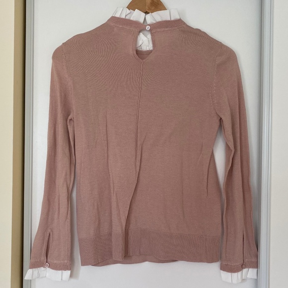 14th & Union Rose Collared Sweater Blouse - Picture 2 of 6